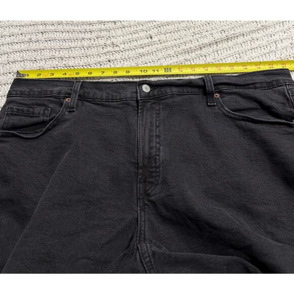 Old Navy Jeans High Rise OG Straight Raw Hem Womens Plus Size 22 Faded Black - Picture 4 of 11